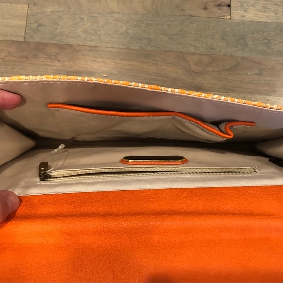 Urban Expression Vegan Leather Woven Clutch - Picture 6 of 8